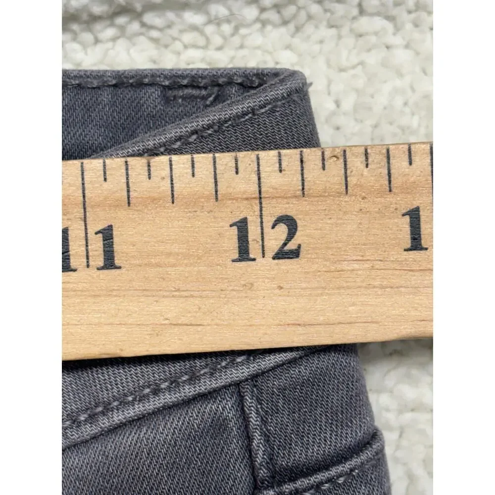 Paige Womens Jeans 24 Gray Manhattan Boot Cut High Rise Denim Stretch Casual